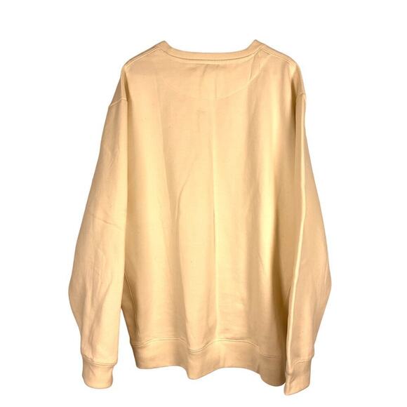 Original Favorite Unisex Cream Color Crew Neck Heavy Weight Sweatshirt Size XXL - Picture 5 of 5